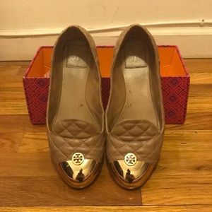 Tory Burch ballet quilted flats size 8.5